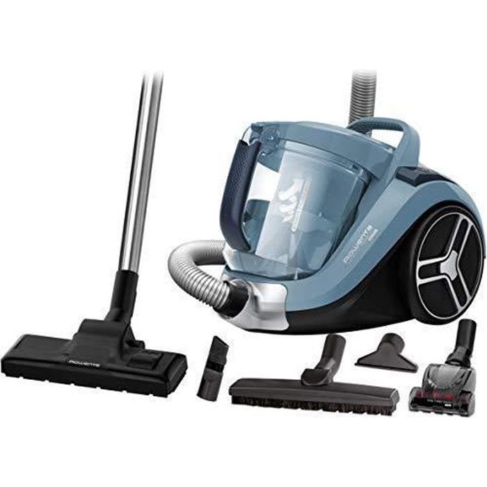 24€06 sur L'aspirateur sans sac Rowenta Compact Power XXL RO4825EA 550 W  Noir - Achat & prix