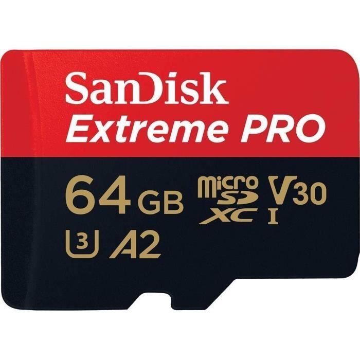 Nouvelle version Carte Mémoire Micro SDXC Sandisk Extreme Pro Class 10 UHS I U3 V30 170MB/ A2