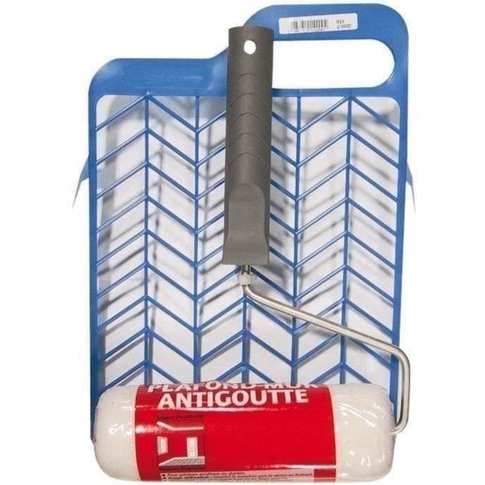 Ensemble mur/plafond SAVY - Rouleau anti-goutte 175mm + grille polypropylène