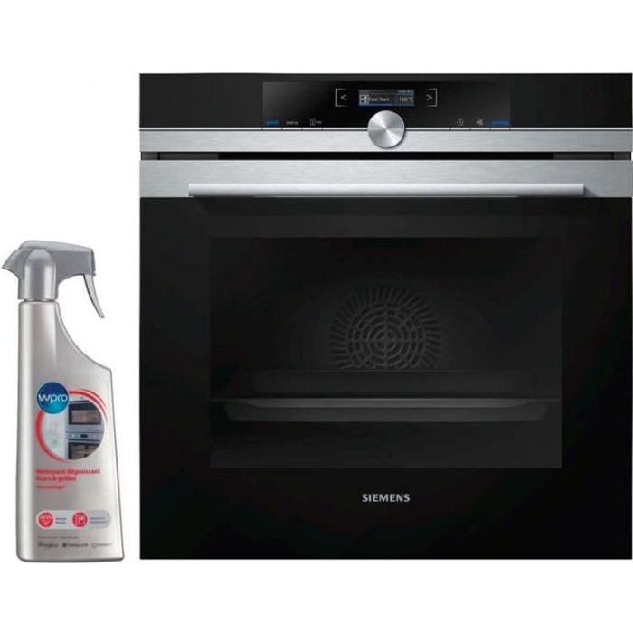 siemens four pyrolyse encastrable inox 71l mulltifonction porte froide cdiscount electromenager
