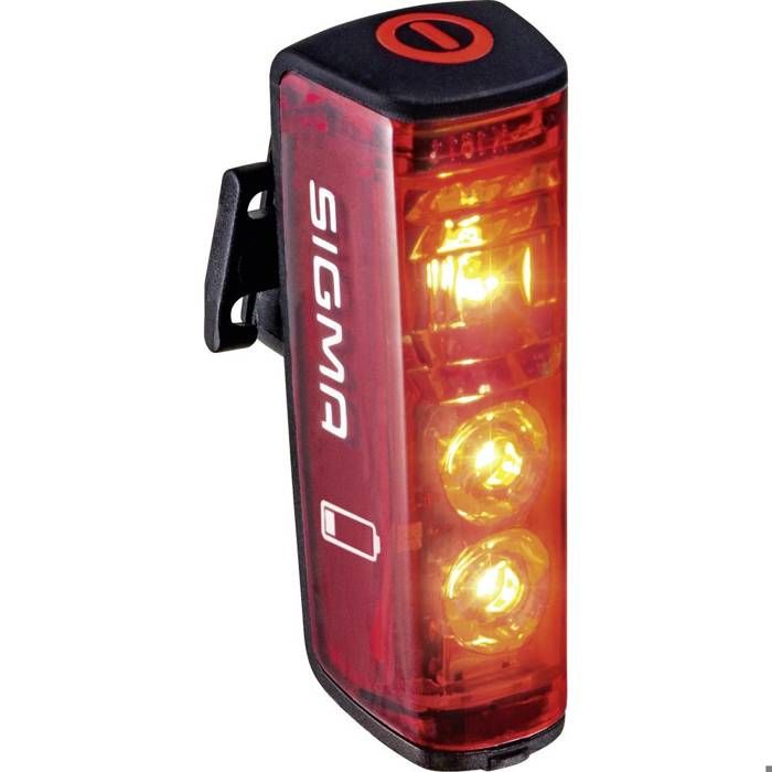Sigma Feu arrière de vélo Blaze LED à batterie rouge noir