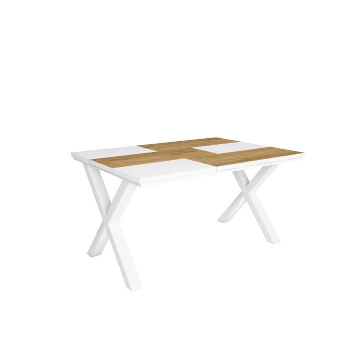 Table à manger, 6 personnes, 140x90x75cm, Robuste et stable grâce à sa ...