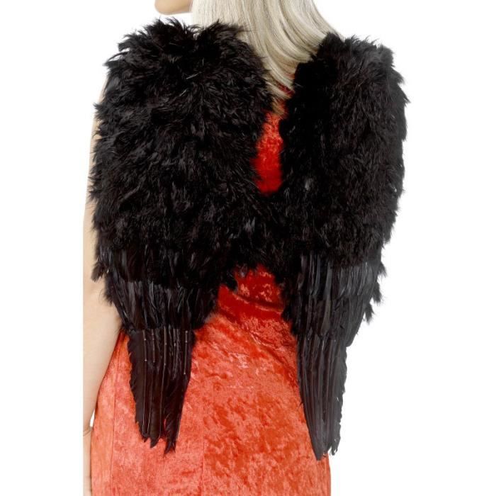 Ailes D'Ange Vertes En Plumes Smiffys - 50x50cm - Accessoire Déguisement Adulte