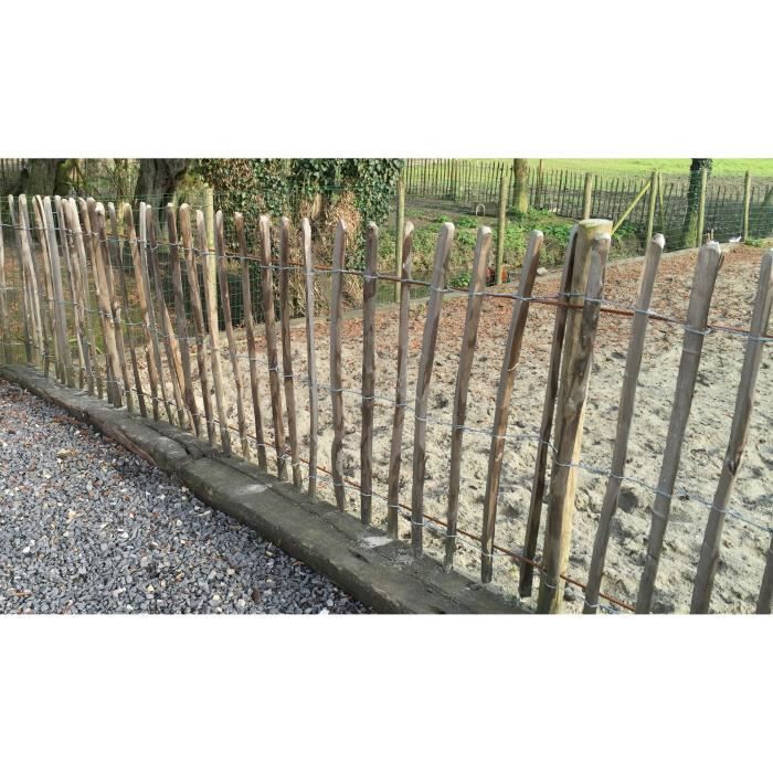 Rouleau Cloture Ganivelles En Chataignier 5 X 1 M Cdiscount Jardin