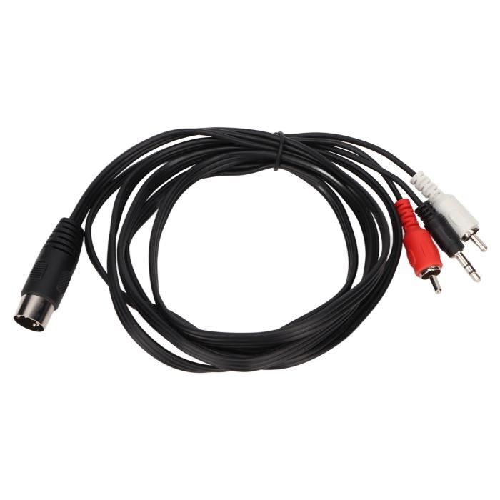 Câble Audio DIN 5 Broches Vers 3.5mm Stéréo | 1.5m | Pour Bang & Olufsen, Naim, Quad