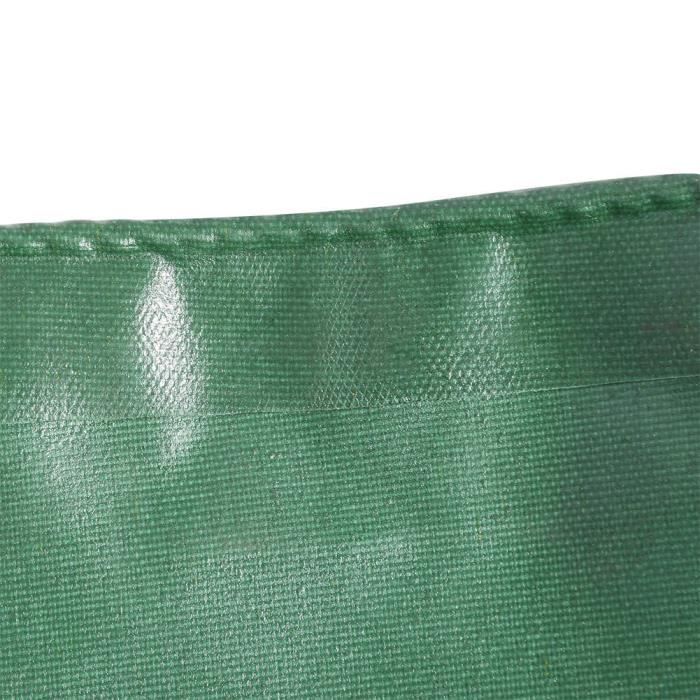 Bâche de protection renforcée imperméable - 6m² - 2x3m - Vert