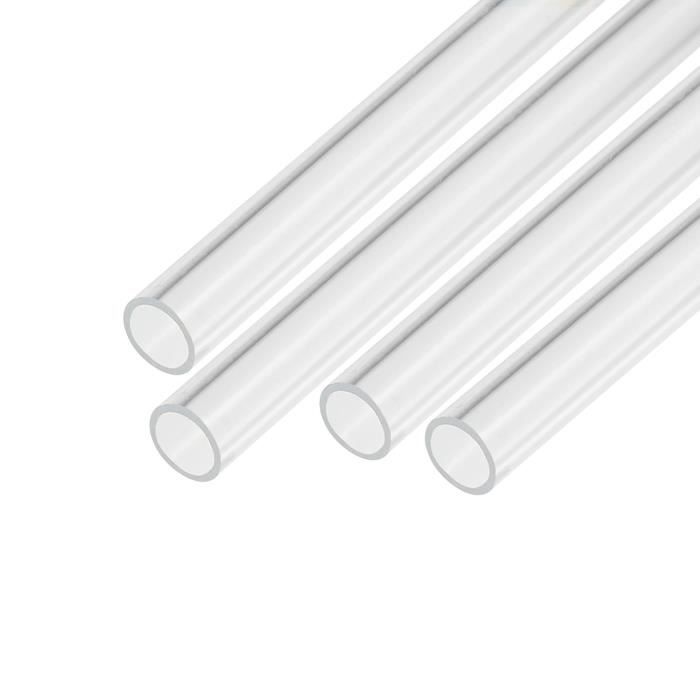SOURCING MAP Transparent Rigide Acrylique Tuyau 14mm Dia intérieur x