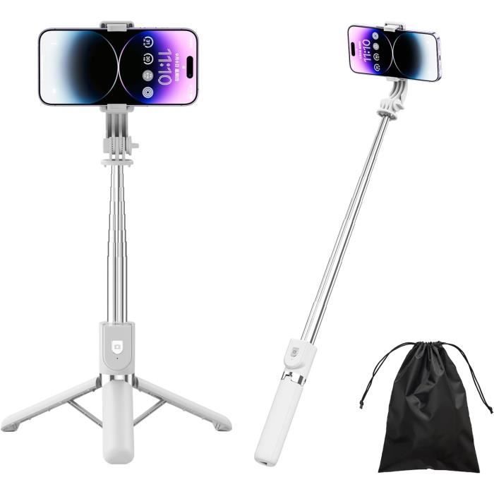 Perche Télescopique Selfie Jeco - Monopode Avec Socle Pour Smartphone