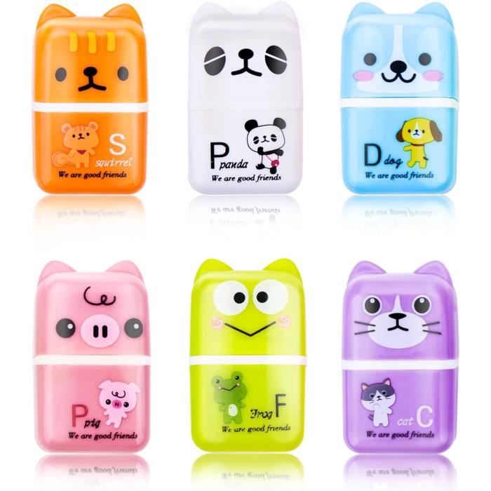 Cobee 10 Gomme Per Matita A Forma Di Cane - Divertenti E Colorate, Idee Regalo Per Bambini