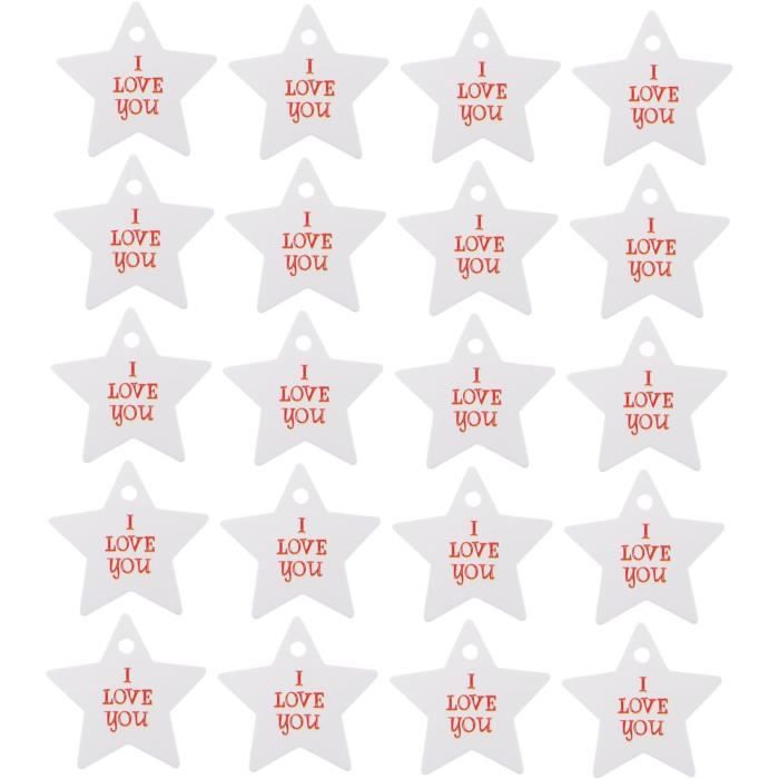 100pc Blanc Kraft Papier Étiquettes Volantes De Mariage Faveur Étiquette