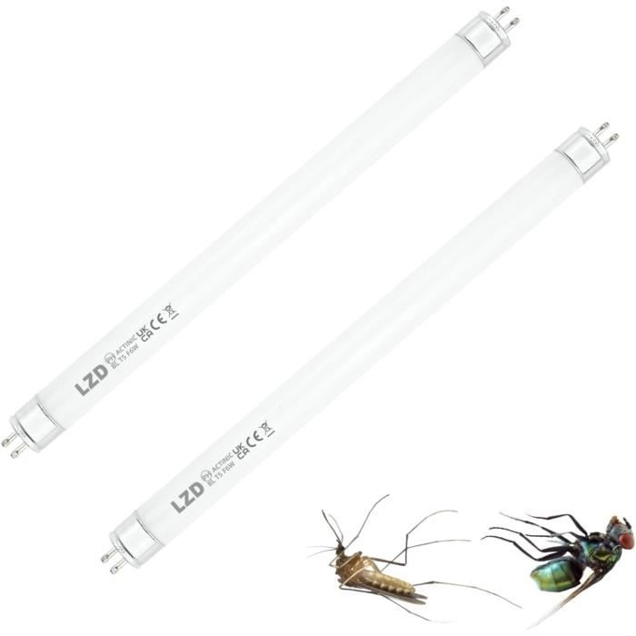 Lot De 2 Ampoules UV T5 8W De Rechange Pour Tue-mouches - Longueur D'onde 365nm - Pour Usage Intérieur/extérieur - 5