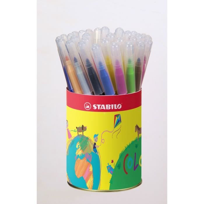 Stabilo Pot Metal Lot De 36 Feutres De Coloriage Cdiscount Beaux Arts Et Loisirs Creatifs