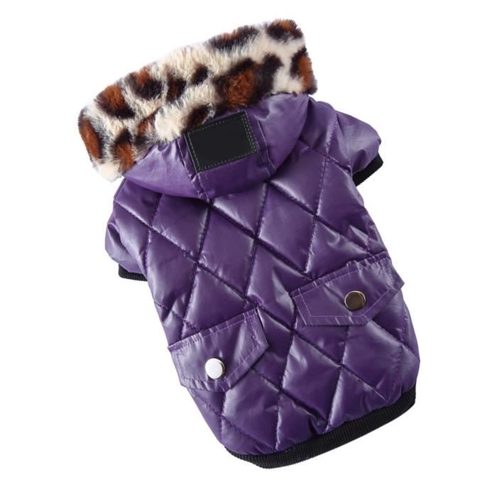 Meilleurs prix pour Manteau pour chiens - SURENHAP - Violet - Confortable - Facile à enfiler - XS 22cm