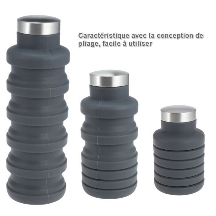 Bouilloire/bouteille D'eau Pliable Pour Voyage – TPU Brun, Réutilisable