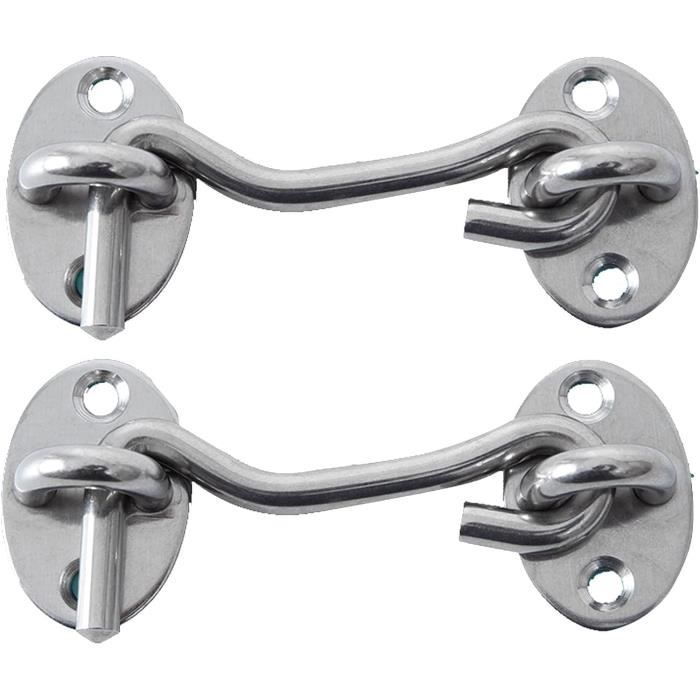 Lot De 4 Crochets Et œillets En Acier Inoxydable Pour Porte De