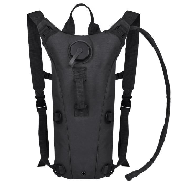 vbiger sac à dos d'hydratation tactique - avec poche à eau de 3 l - cyclisme, randonnée, running