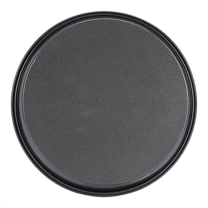 Plaques à Pizza OlBuWa - Lot De 2, 30cm Antiadhésives Avec Trous - En Acier Carbone
