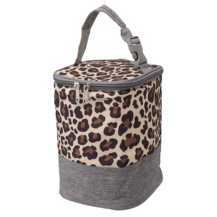 Sac Isotherme YECHUN Pour Lait Maternel - Grand Sac Portable Étanché Pour Biberons, Idéal Allaitement, Crèche, Voyage (Gris/Noir)