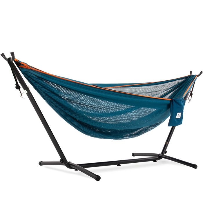 Vivere Hamac en Maille avec Support (280 cm) - Punch/Peach