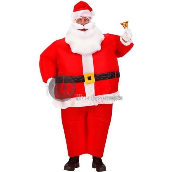 Deguisement Gonflable De Pere Noel Taille Unique Achat Vente Deguisement Panoplie Cdiscount