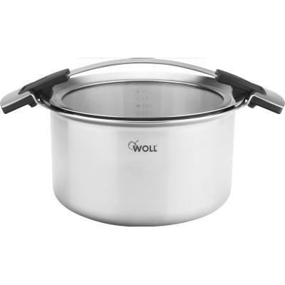 concept pro casserole en inox induction 24 cm 6 litres - woll