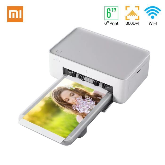 Imprimante photo instantanée Xiaomi Mijia HD Mini imprimante à sublimation  thermique domestique Impression couleur 4x6 pouces 300d - Cdiscount  Informatique
