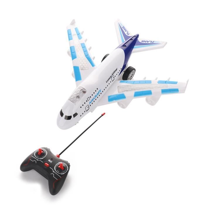 YOSOO jouet d'avion RC Avion Rc bleu réaliste, robuste et Durable, jouets d'avion télécommandés pour enfants jouets puzzle