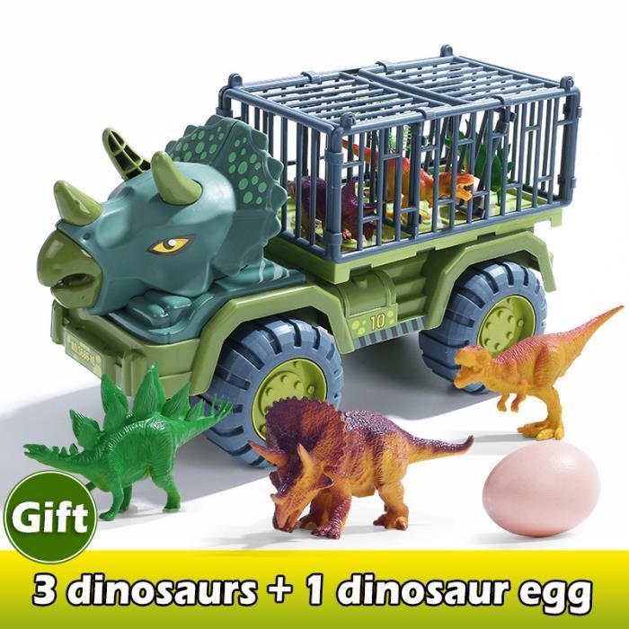 CAMION,Triceratops--Jouets de voiture Transporteur de dinosaures