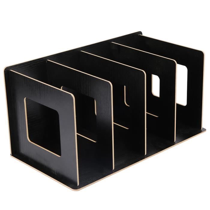 GLOGLOW Étagère De Bureau En Bois 2 Niveaux - Organiseur De Bureau Élégant Et Pratique Pour Maison Et Travail