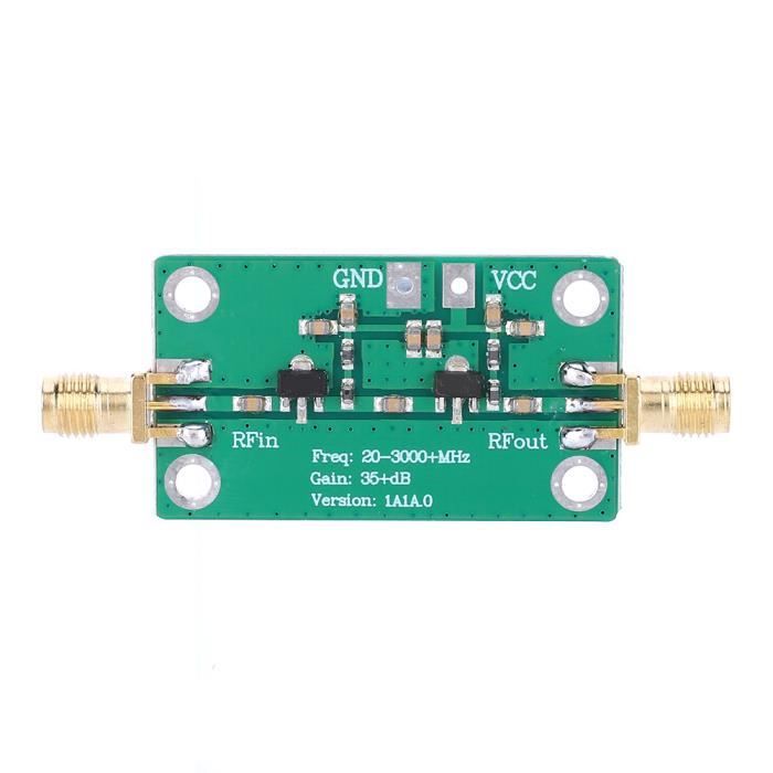Module Amplificateur RF Large Bande LNA 20-3000MHz Gain 35dB Faible Bruit - Alim 3.3-6V DC