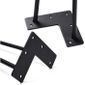 Ma Nouvelle Deco Lot De 4x Pied Epingle 16cm Metal Noir Mat Ideal