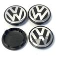 4X CENTRES DE ROUE VW caches moyeu jante alu 55 mm emblème VOLKSWAGEN-1