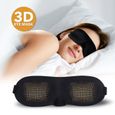Masque de nuit 3D lot de 2 masques de sommeil Novidia sieste relaxation cache yeux anti lumière lanière réglable voyage confortable-1