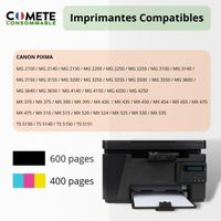 Imprimantes compatibles avec Cartouche Jet d'encre CANON PG540/CL541
