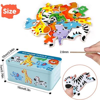 WUSJCOF Pack De 30 Puzzles 3D Animaux En Mousse – Éléphant, Lion, Panda, Etc. – Cadeau éducatif Créatif Pour Enfants Dès 6 Ans