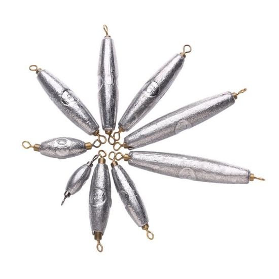 Kit De 50 Plombs De Pêche Olivette – 2g à 40g, Avec Perles, Fil Anti-morsure, 50 Hameçons, Pour Carpe, Bateau, Tous Fonds