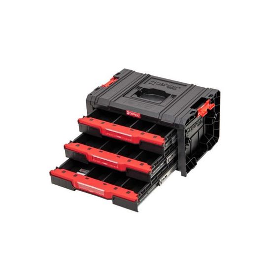 Boîte à Outils QBRICK PRO + 5 Organiseurs Multiples – Set 6 Pièces Noir