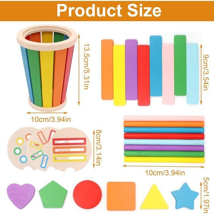 Jeu de tri Montessori en Bois – Pour Les Petits
