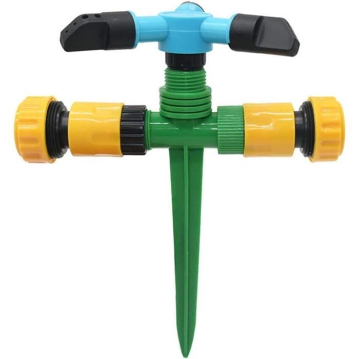 Tête D'arrosage Rotative En Alliage De Zinc - Portée 15 M, Rotation 360°, Filetage G1/2 Pour Jardin