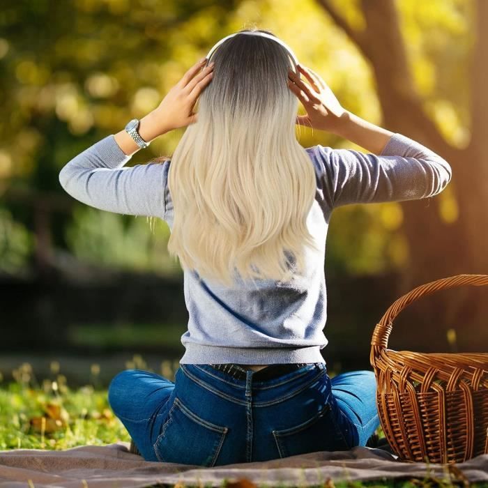 Quotidien Faux Cheveux Longue Perruque Fris e Brune Blonde