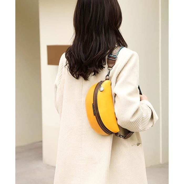 Sac Banane Camouflage Jaune + Serviette Sport - Imperméable - 35x17 Cm - Unisexe