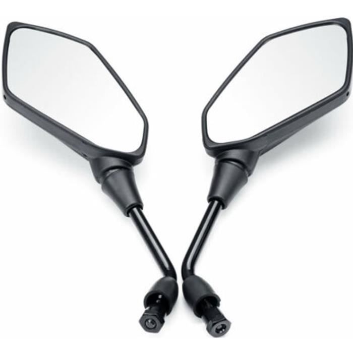 Rétroviseurs Moto E-Mark Homologués – Universels Quad Scooter ATV, Paire
