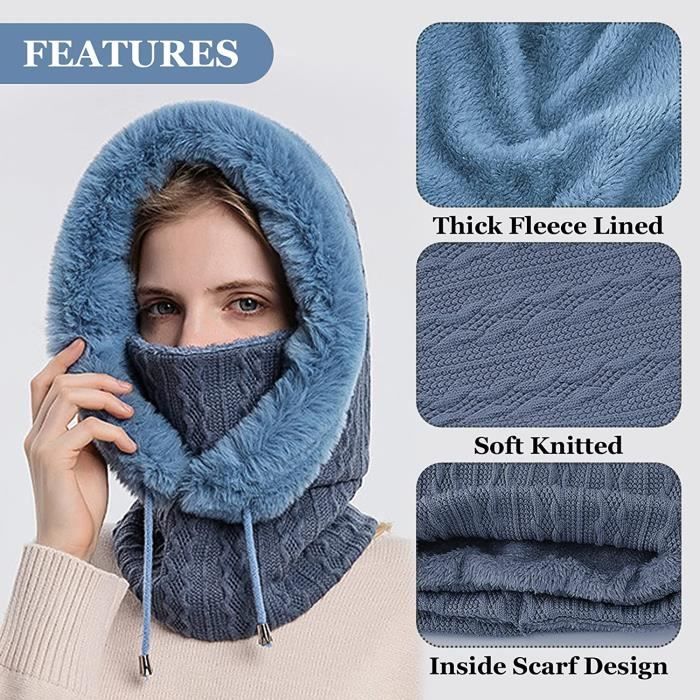 Bonnet Hiver Avec Cache-oreilles - Polaire Douce, Coupe-vent, Réglable, Pour Ski, Rando, Plein Air