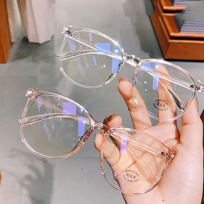 Lunette ronde shop transparente homme