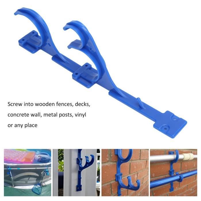 Crochet Pour Robot Piscine - 2 Pièces, En ABS, Longueur 20cm - Compatible Avec Tous Les Nettoyeurs De Piscine, Fixation Sur Perche Télescopique