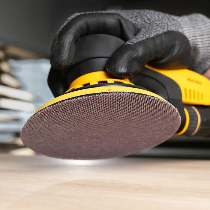 Papier A Poncer Bois Papier Abrasif - Rouleau 115mm X 5m Grain P80 - Pour Bois, Peinture, Mastic, Plastique Mirka Yellow