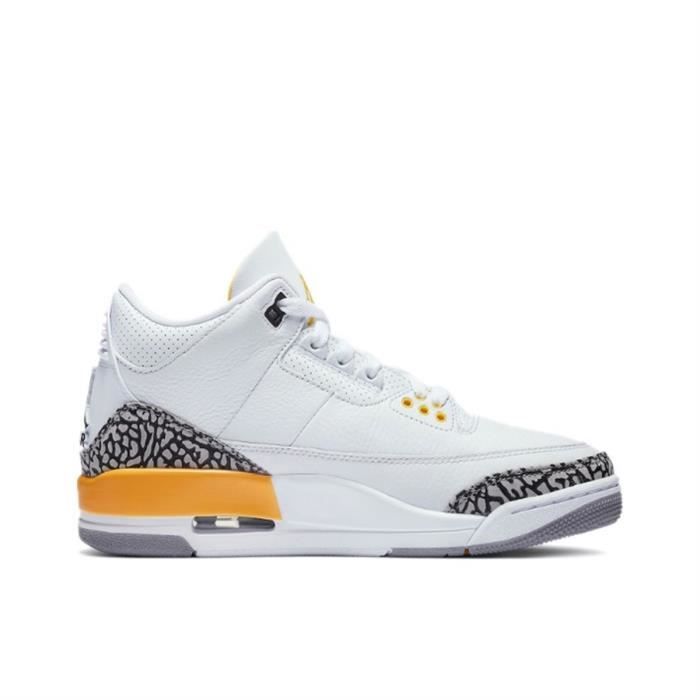 Air jordan blanche on sale et jaune
