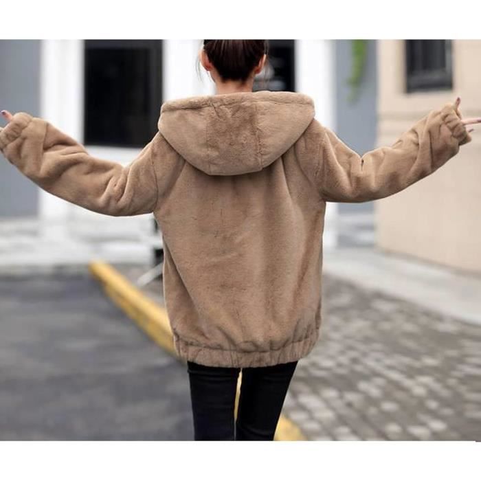 Manteau teddy pas hotsell cher