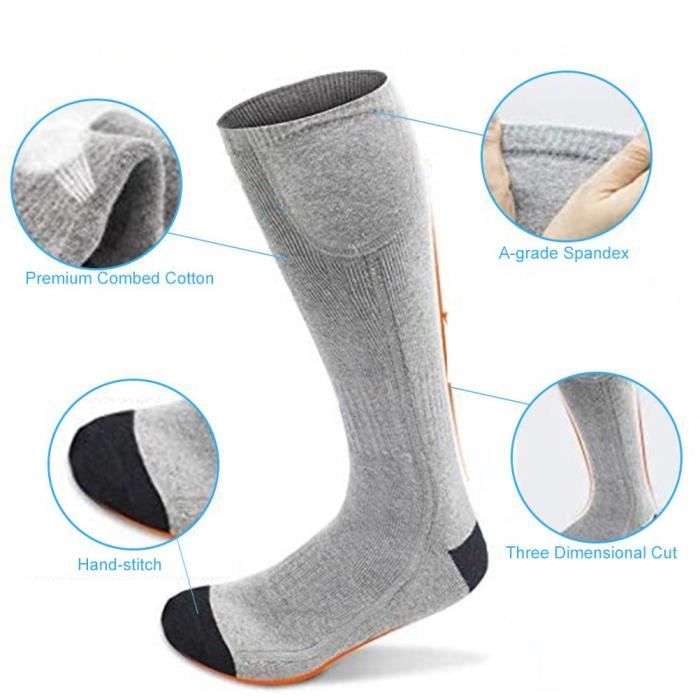 Chaussettes Chauffantes électriques Rechargeables – Ski, Randonnée, Chasse Au Chaud