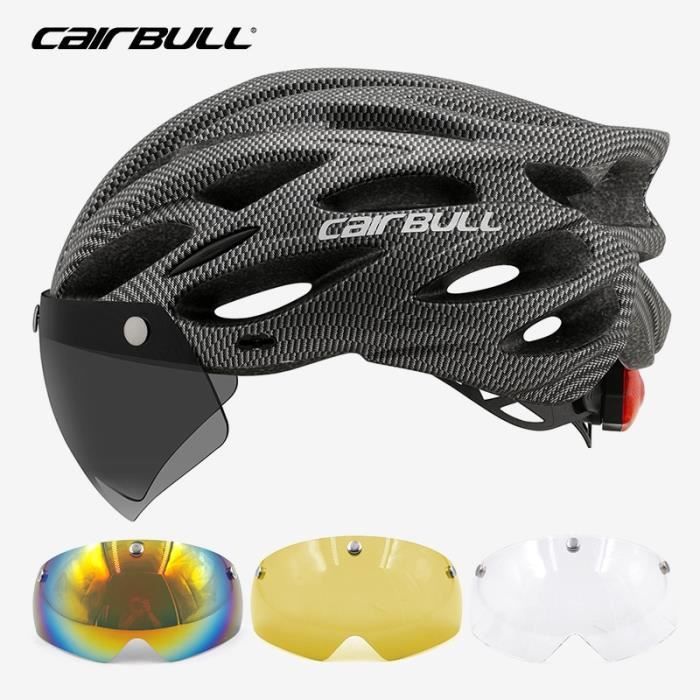 Casque de cyclisme CAIRBULL CB 26 ALLROAD LED visiere VTT hommes et femmes Blanc 54 62 cm Cdiscount Sport